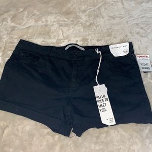 Black Denim Shorts NWT!!